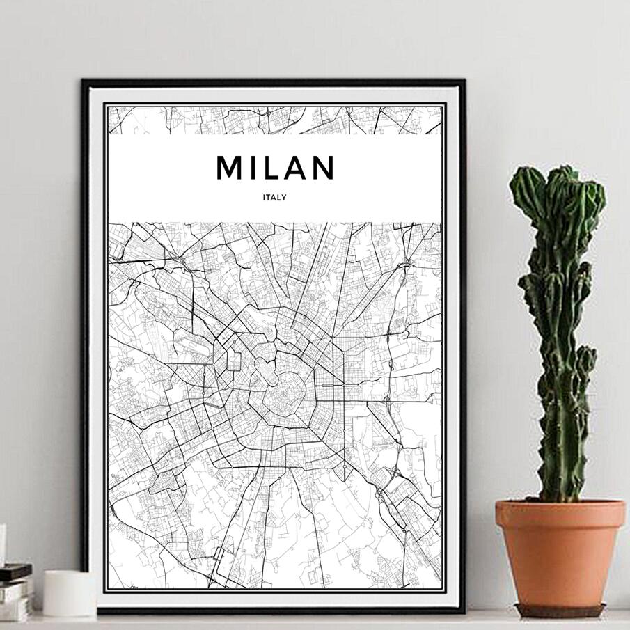 Milan City Map